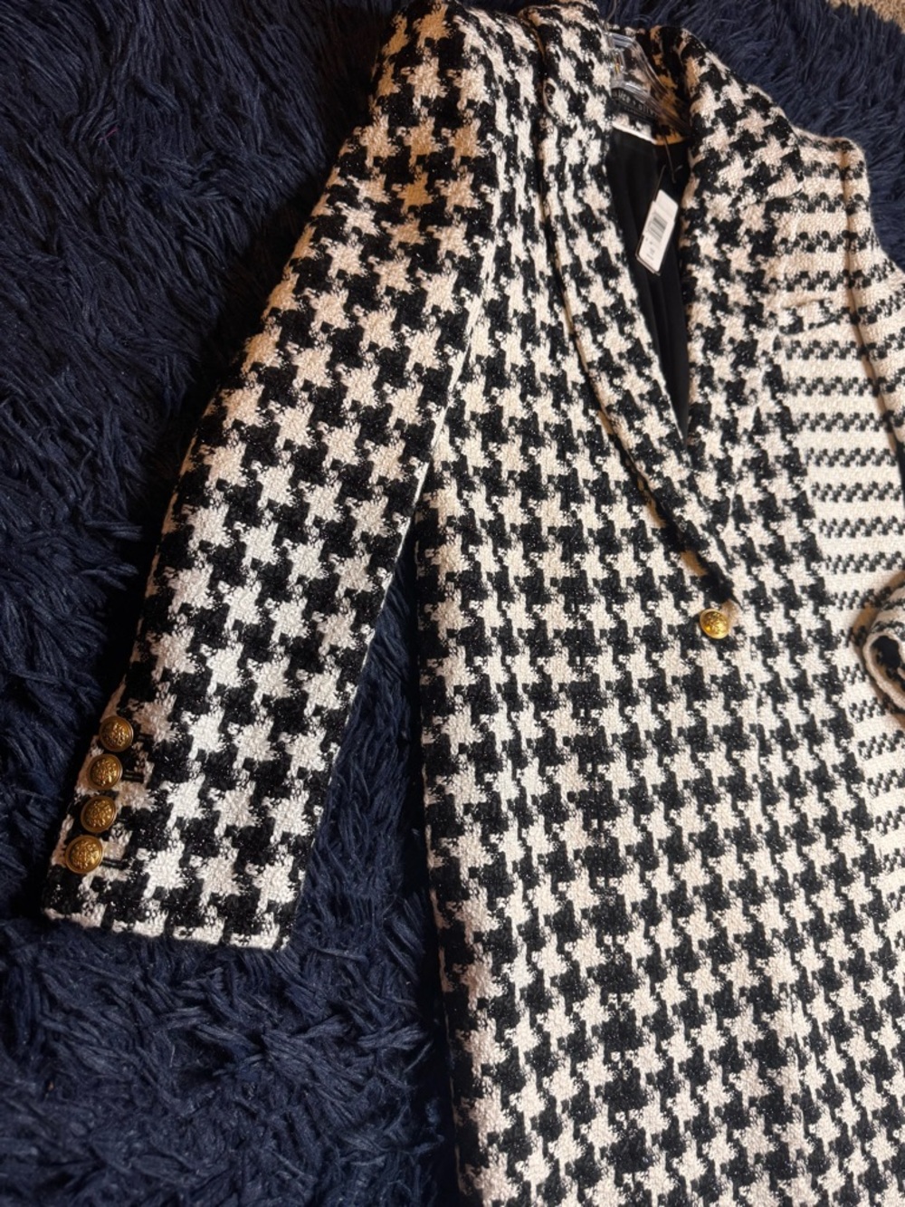 NWT Alice + Olivia Colley Long Tweed Coat . Size XS - Picture 15 of 17